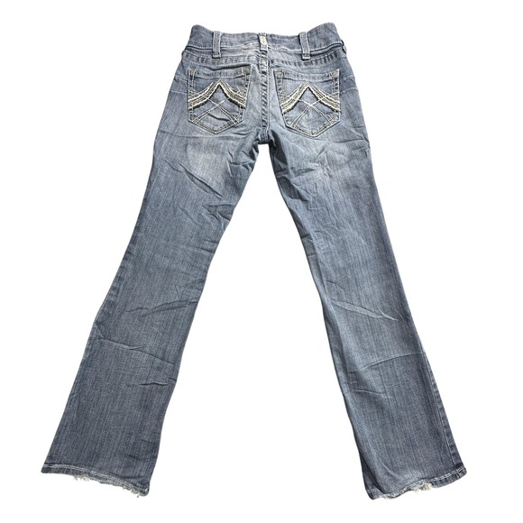 Ariat Jeans Womens 26R Blue REAL Denim Mid Rise Bootcut Stretch Western Faded - Picture 1 of 15